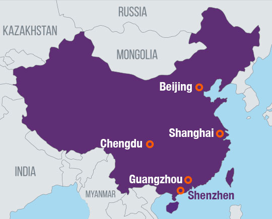 guangzhou and chengdu used clothing factory location